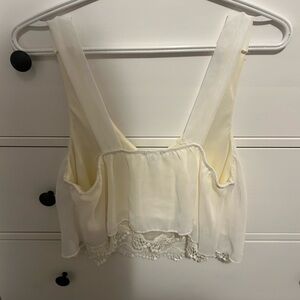 White crop top
